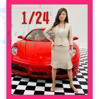 1/24 高校生男女　フィギュア二体　完成品　1/64より大 1/24 高校生男女 フィギュア二体 完成品 リアルフィギュア