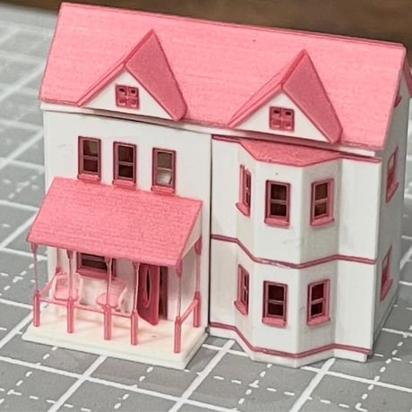 ミニチュア　ドールハウス　ミニミニドールハウス　リカちゃんに　完成品　住宅模型