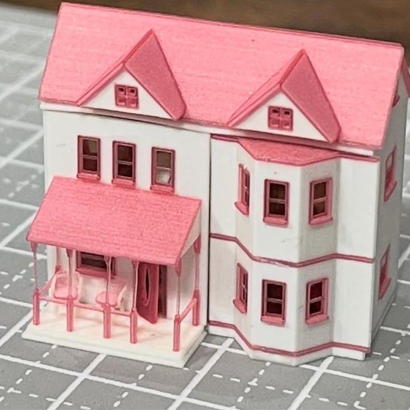 ミニチュア ドールハウス ミニミニドールハウス リカちゃんに 完成品
