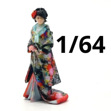 1/64 新婦　フィギュア　結婚式　和装　着物　ミニチュア　ジオラマ　ミニカーに