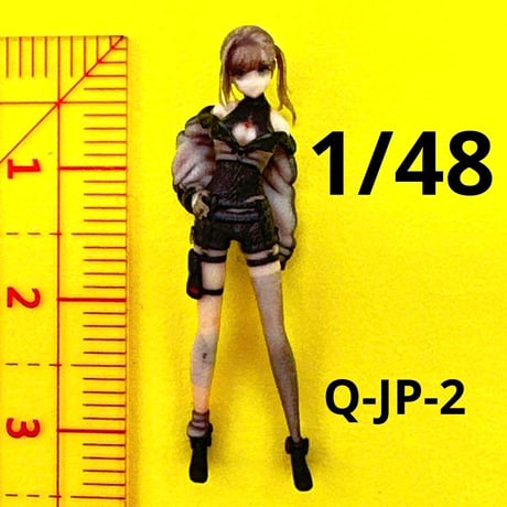 1/48 Q-JP-2 フィギュア　完成品　ミニカーに　1/64より大　ジオラマ