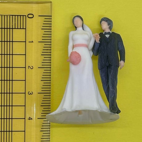 1/43 PH-008 ウェディング　フィギュア　ミニカーに　ミニチュアイメージ　結婚式　リアルフィギュア　完成品