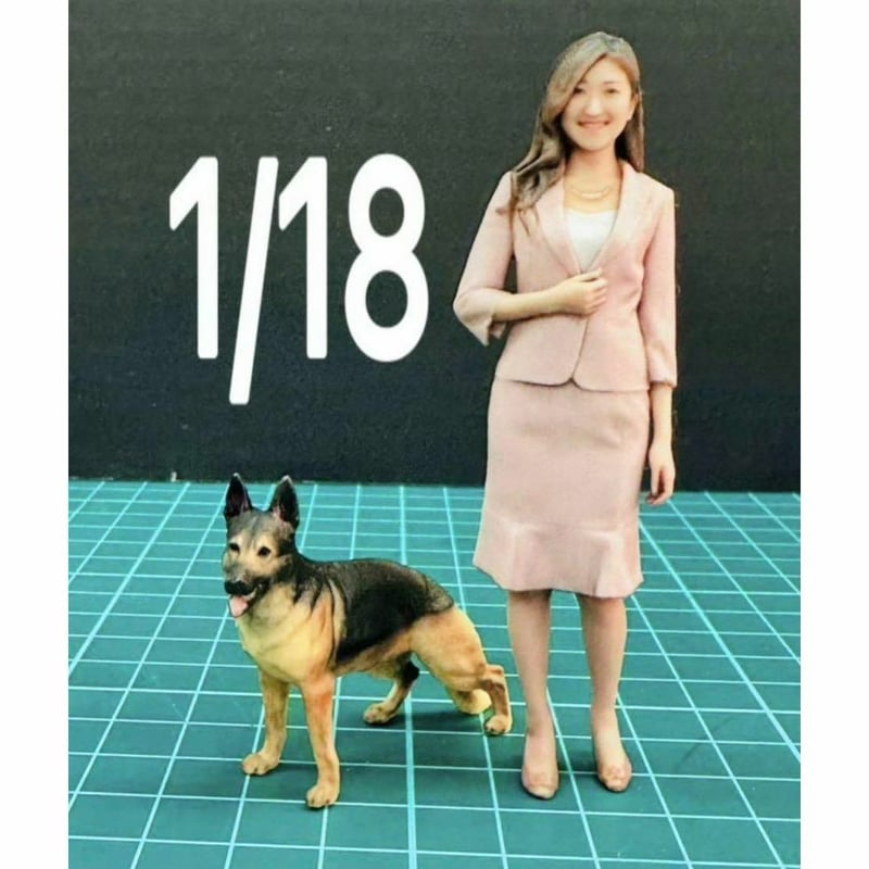 1/18☆シェパード☆犬☆フィギュアに☆ミニカーに リアルフィギュア