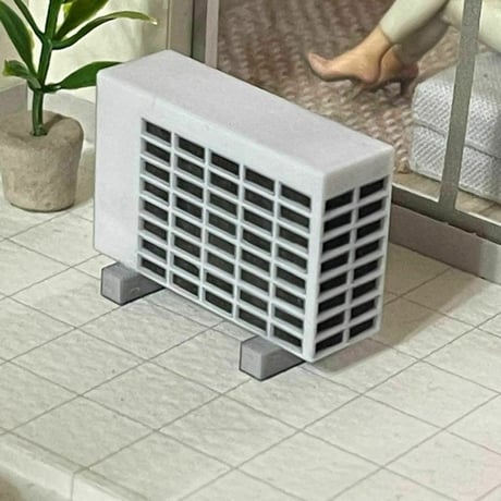 1/24 エアコン室外機　室外機　ミニチュア　フィギュアに　リアルフィギュア　３Dプリント