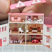 ミニチュア　ドールハウス　ミニミニドールハウス　リカちゃんに　完成品　住宅模型