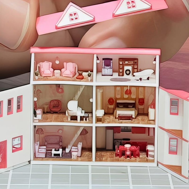 ミニチュア　ドールハウス　ミニミニドールハウス　リカちゃんに　完成品　住宅模型 ミニチュア ドールハウス ミニミニドールハウス リカちゃんに