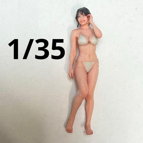1/35 フィギュア　完成品　水着　ミニカー　ジオラマに　リアルフィギュア　ミニチュアイメージ