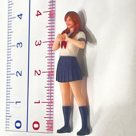 1/43 セーラー服ハート　フィギュア　ミニカー　ジオラマ　1/64より大　JK