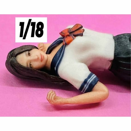 完成品　1/18★jk7★女子高生★フィギュア★リアルフィギュア★ミニカーに★ジオラマに
