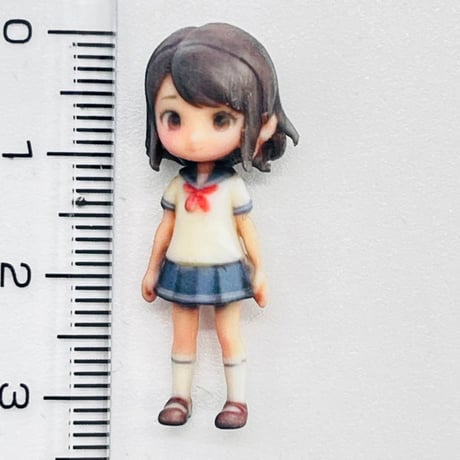 1/43 3DA-JK-001 フィギュア　女子高生　　ミニカーに　ジオラマに　完成品　セーラー服