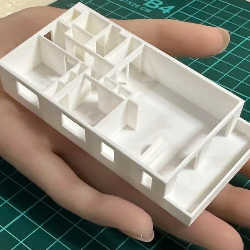 1/150 Nゲージ　マンション　住宅模型　フィギュアに　1/64より小 Nゲージ☆マンション2軒☆鉄道模型☆住宅模型☆フィギュアに☆1