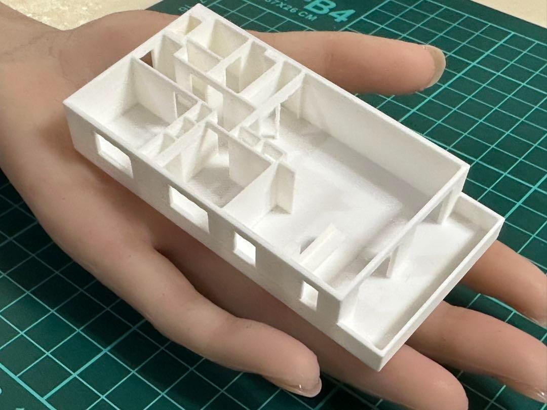 Nゲージ☆マンション2軒☆鉄道模型☆住宅模型☆フィギュアに☆1/64より