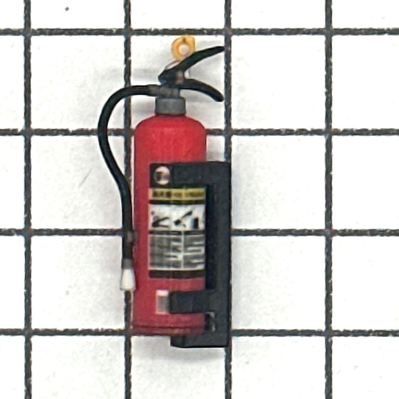 1/18 消火器 スタンド付き ミニチュア フィギュアに 1/64より大