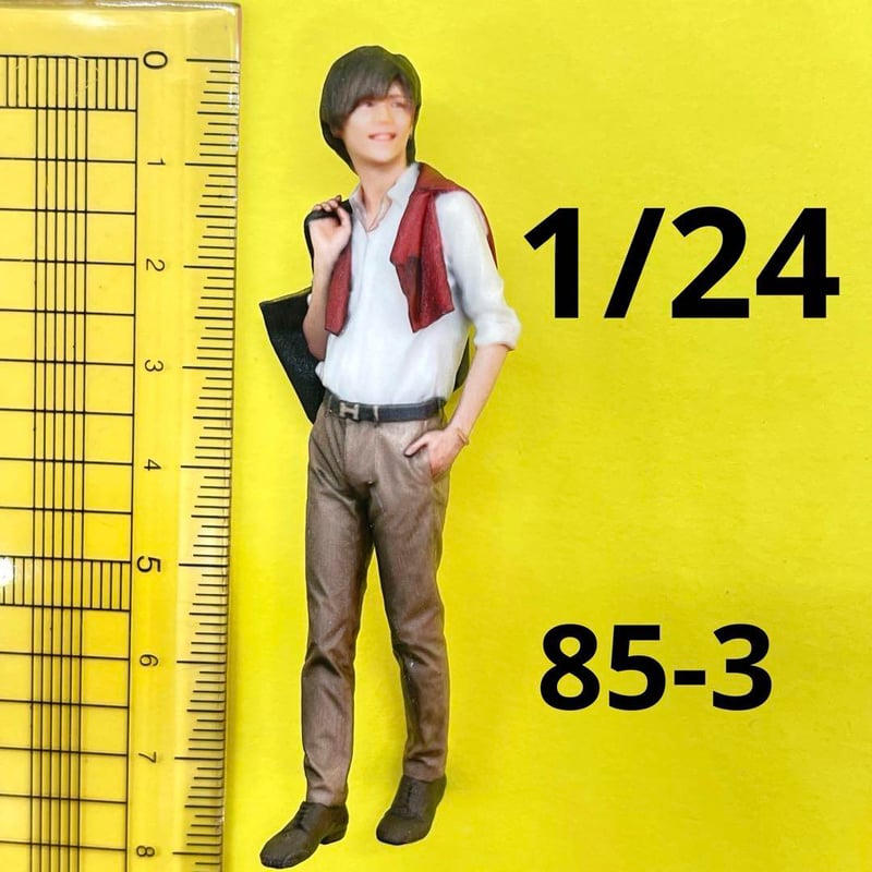 1/24 NU-0004 男性　フィギュア二体完成品　ミニカーに　1/64より大 fit=scale-down,w=1200