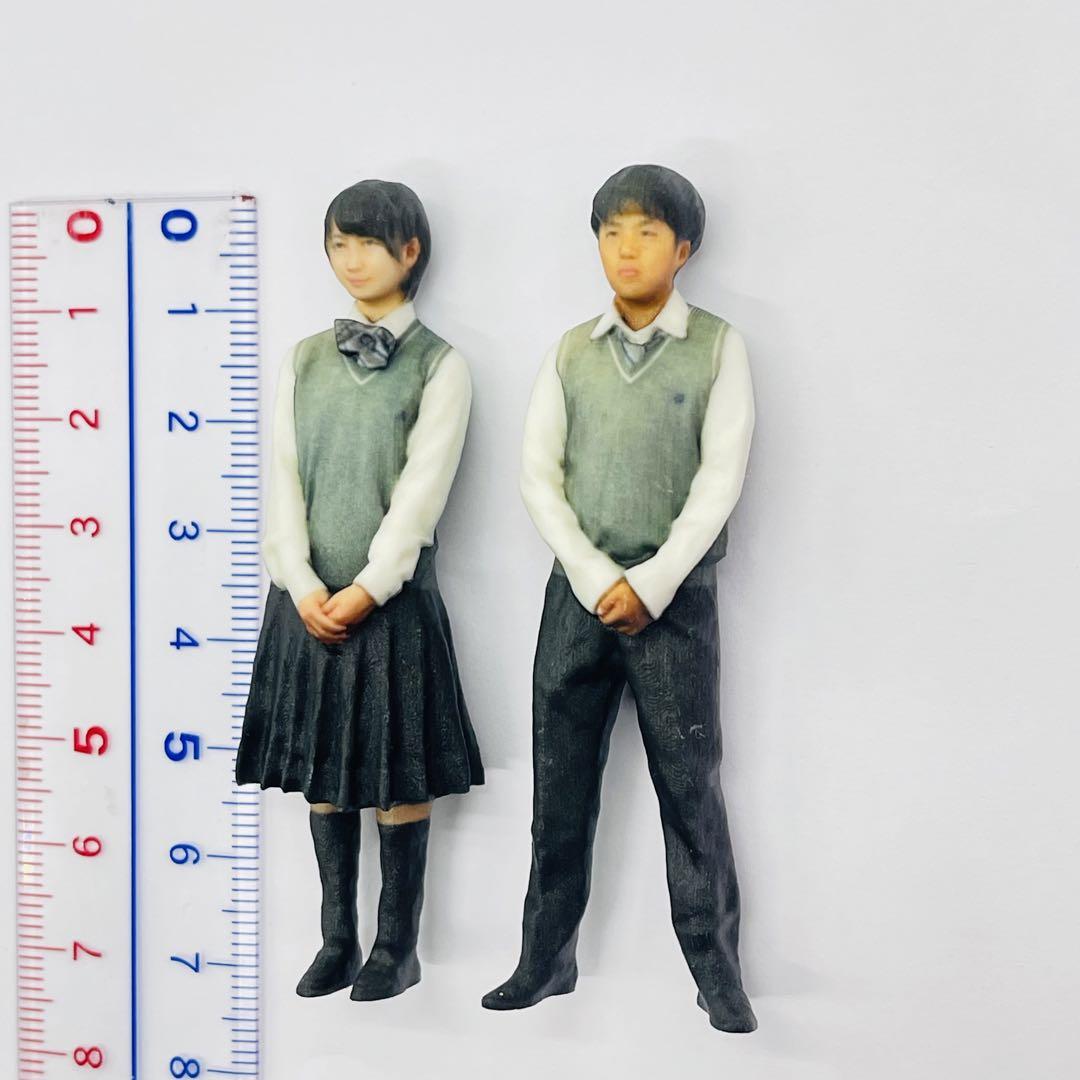 1/24 高校生男女 フィギュア二体 完成品 リアルフィギュア ドール