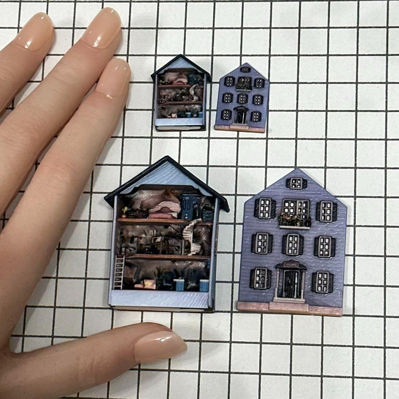 ミニチュア　リーメントに　ドールハウス　AI フィギュア　1/64より大 ミニチュア リーメントに ドールハウス AI フィギュア 1/64より
