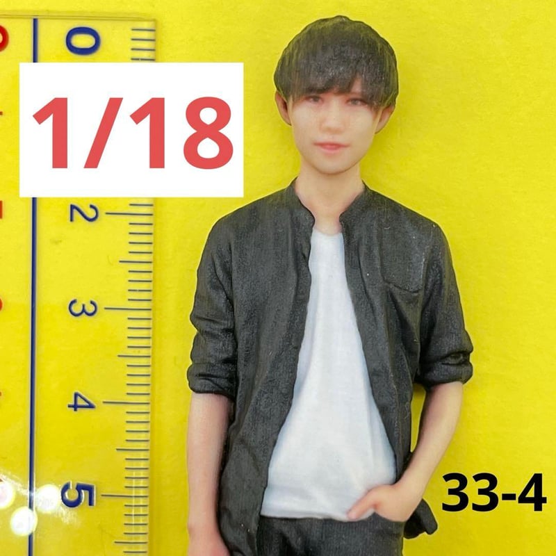 1/18 33-4 男性　フィギュア　完成品　ミニカーに　1/64より大 1/18 33-4 男性 フィギュア 完成品 ミニカーに リアルフィギュア