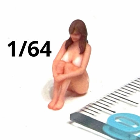 1/64 フィギュア ビキニ　水着　トミカに　ミニカーに　ジオラマ　3D