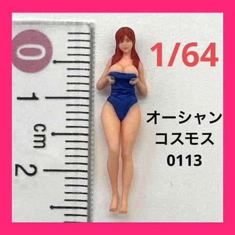 完成品　1/64 オーシャンコスモス　0113 フィギュア　ミニカーに　ジオラマ