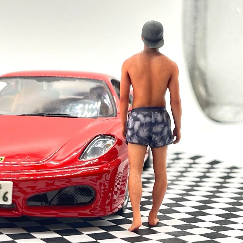 1/24 NU-1384 フィギュア 男性 完成品 ミニカーに 1/64より大