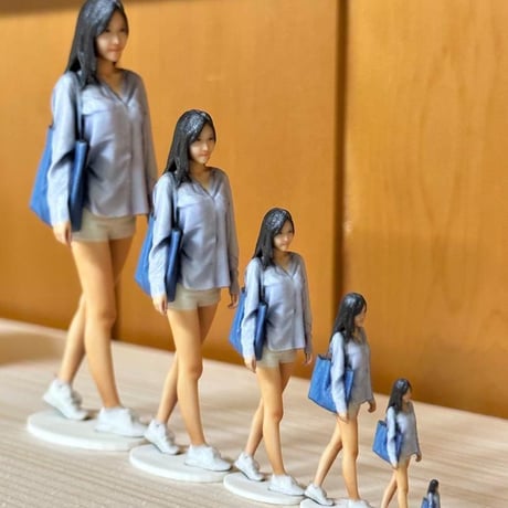 フィギュア6体★1/150 1/64 1/43 1/32 1/24 1/18　リアルフィギュア　３Dフィギュア　完成品