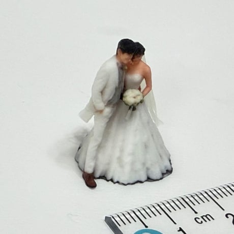 1/64 ウエディング　結婚式　フィギュア　ミニチュア　ジオラマ　ミニカー