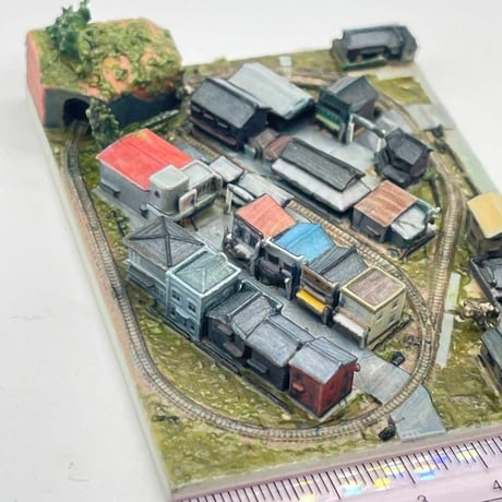 1/1060 ミニミニ鉄道模型　ジオラマ　フィギュア　1/64より小　レイアウト