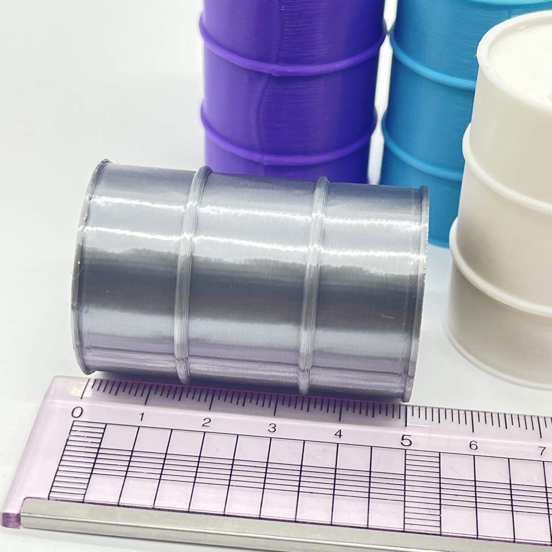 1/18 ドラム缶5個 ミニチュア フィギュアに 1/64より大 ジオラマ