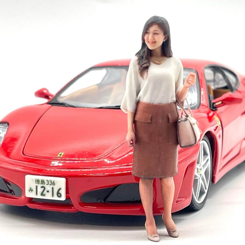 完成品 1/24 51-1 フィギュア ミニカーに 1/64より大 ジオラマに