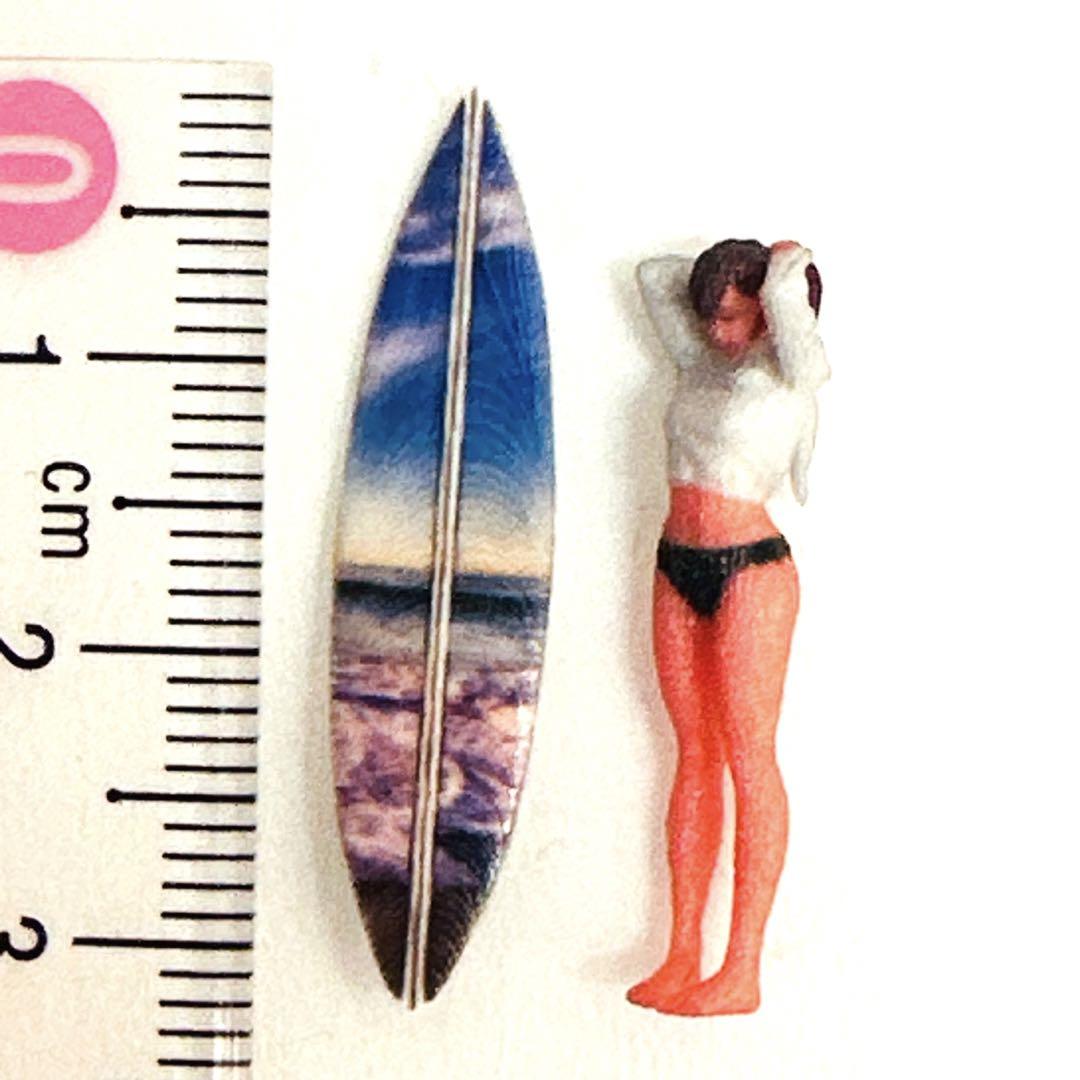 1/24 サーフボード３枚　ミニチュア　フィギュアに　1/64より大 1/24 サーフボード3枚 ミニチュア フィギュアに 1/64より大 1