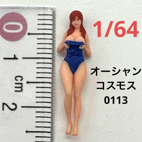 完成品　1/64 オーシャンコスモス　0113 フィギュア　ミニカーに　ジオラマ