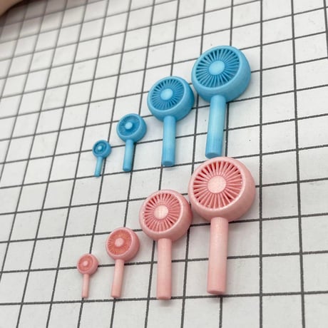 ミニチュア　ハンディファン　1/6 30mm 1/12 1/18 リカちゃんに