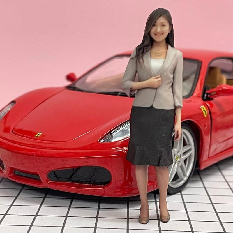 1/24 55-4 フィギュア 完成品 ミニカーに ジオラマに ミニチュア