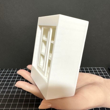 ミニチュア　業務用冷蔵庫　ドールハウスに　完成品　リーメントに　3Dプリンター