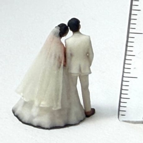 HOゲージ　1/80 ウエディング　結婚式　フィギュア　1/64より小