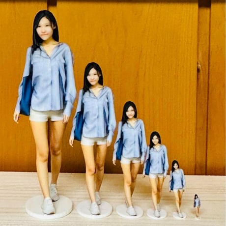 フィギュア6体★1/150 1/64 1/43 1/32 1/24 1/18　リアルフィギュア　３Dフィギュア　完成品