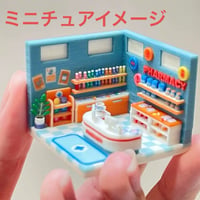 ミニチュア　ミニミニドールハウス　ドールハウス　住宅模型　薬局　HOゲージ　1/80 完成品　ミニチュアイメージ