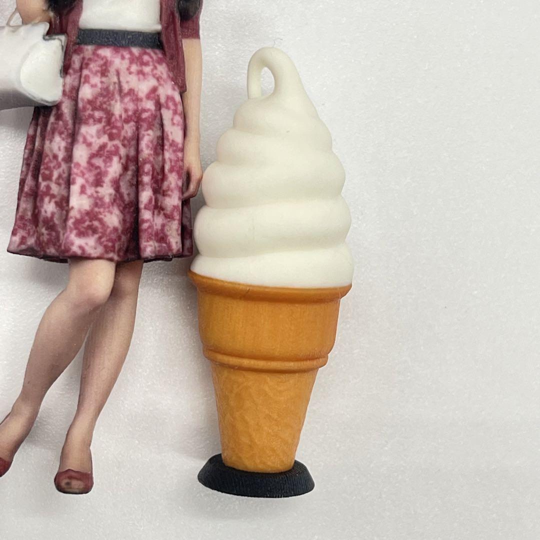 1/24 ソフトクリーム看板 ミニチュア フィギュアに 1/64より大