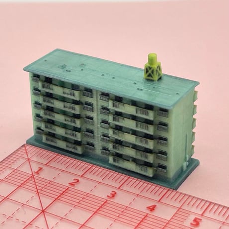 1/700 団地　建物　ミニチュア　フィギュア　ジオラマ　住宅模型　建築模型　ミニチュアイメージ　ドールハウス