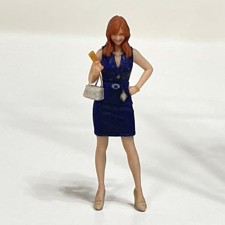 1/64 キャバ嬢　フィギュア　ミニカーに　トミカに　ジオラマ　ミニチュア