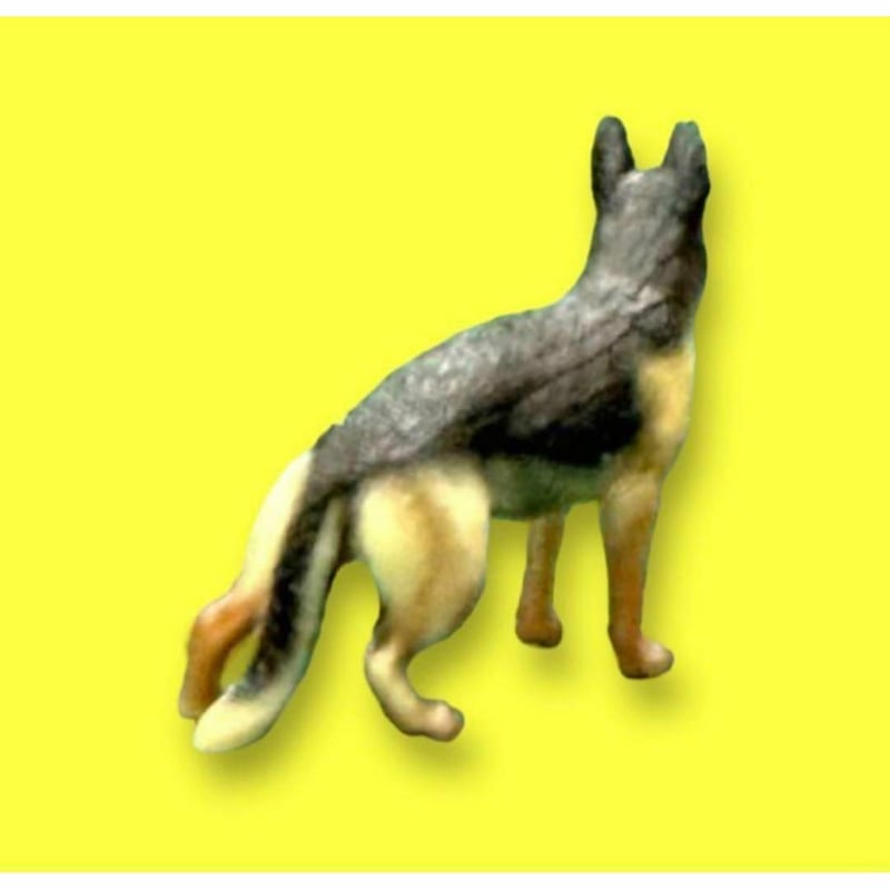 1/64 シェパード 犬 フィギュアに ミニチュア ジオラマに ペット