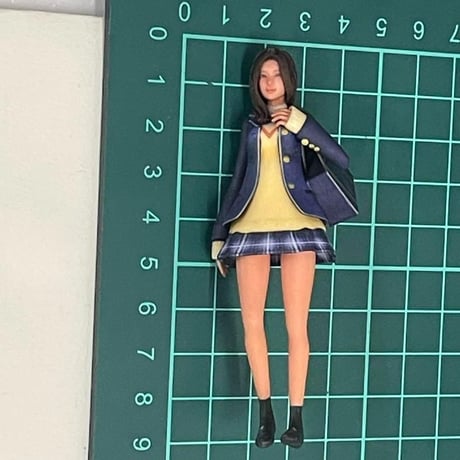 1/18 JK 制服　フィギュア　完成品　リアルフィギュア　ミニカーに　ジオラマに ミニチュアイメージ　ドールハウスに　リアルフィギュア　女子高生
