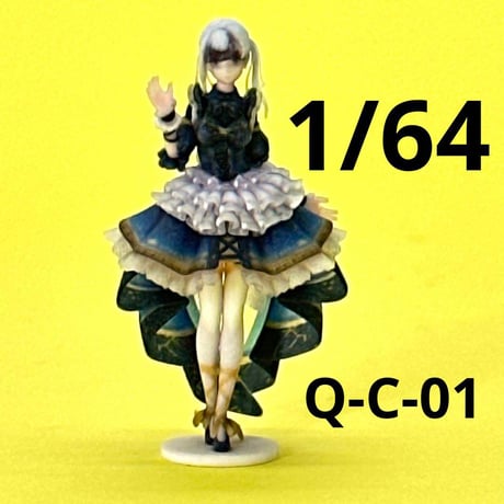 1/64 Q-C-01 フィギュア　完成品　ミニカーに　ミニチュア　ジオラマに