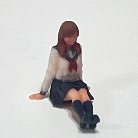 1/64 フィギュア　足伸ばし　JK ミニカー　トミカに　ジオラマ　ミニチュア リアルフィギュア　ミニチュアイメージ