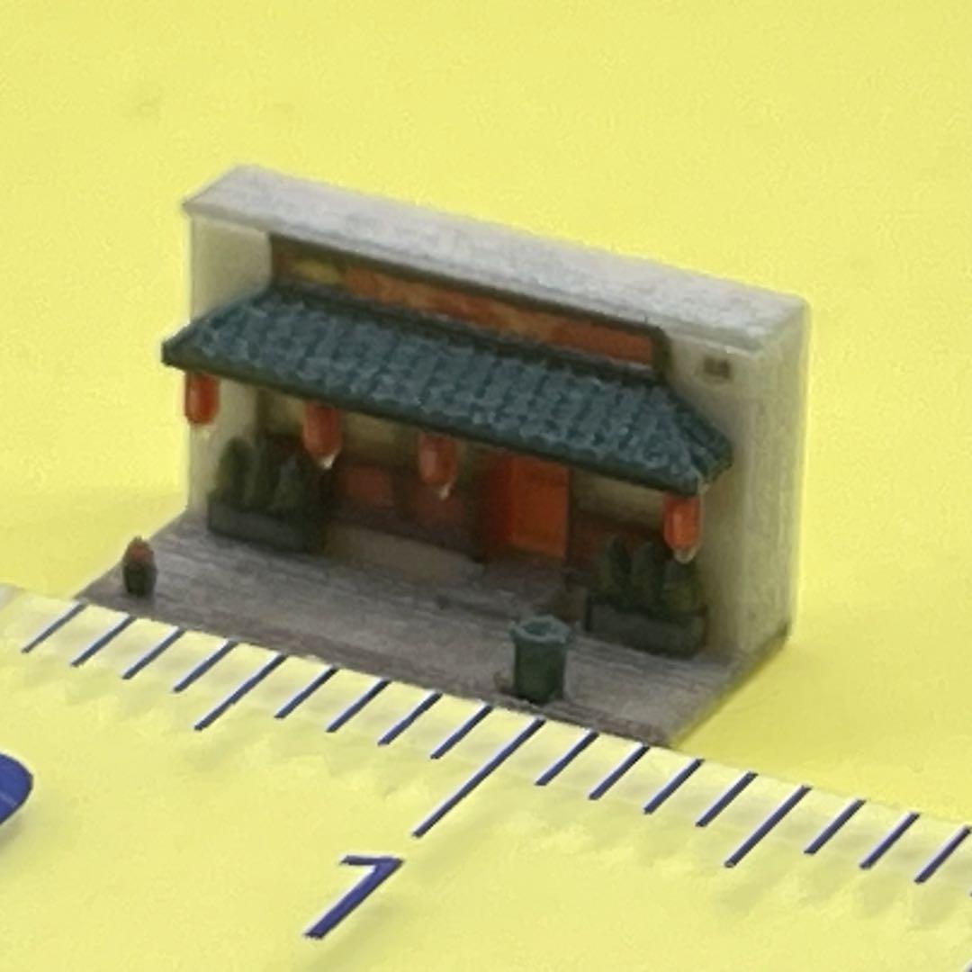 S74A 1/16スケール ミニ樹脂彫刻 完成品 フィギュア ジオラマ小物 1/700 中華料理屋 ミニチュア 建物 ジオラマ フィギュア 1/64