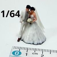 1/64 ウエディング　結婚式　フィギュア　ミニチュア　ジオラマ　ミニカー