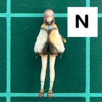 完成品　Nゲージ　1/150 ququgirl フィギュア　リアルフィギュア　鉄道模型