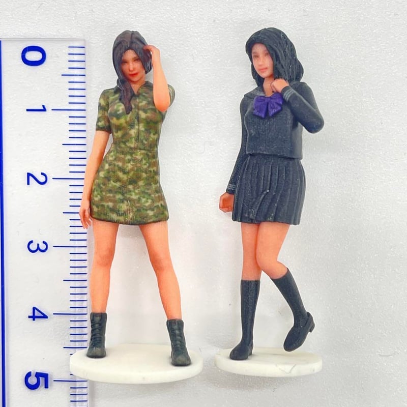 1/35 JOY18 JK1 フィギュア2体 台付 完成品 リアルフィギュア