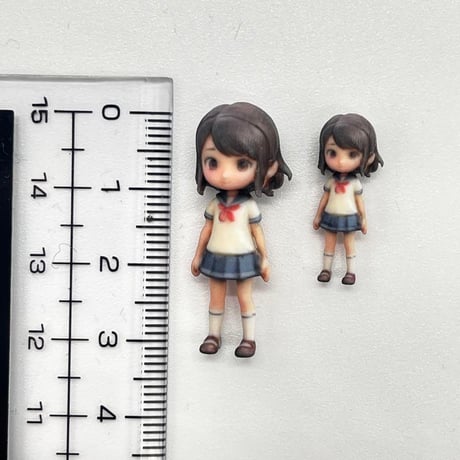 完成品　3DA-JK-001 女子高生　フィギュア　1/43 1/64　ミニチュア　ミニチュアイメージ　完成品　３Dフィギュア