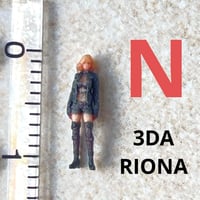 Nゲージ　3DA-RIONA フィギュア　1/64より小　鉄道模型　ミニチュア
